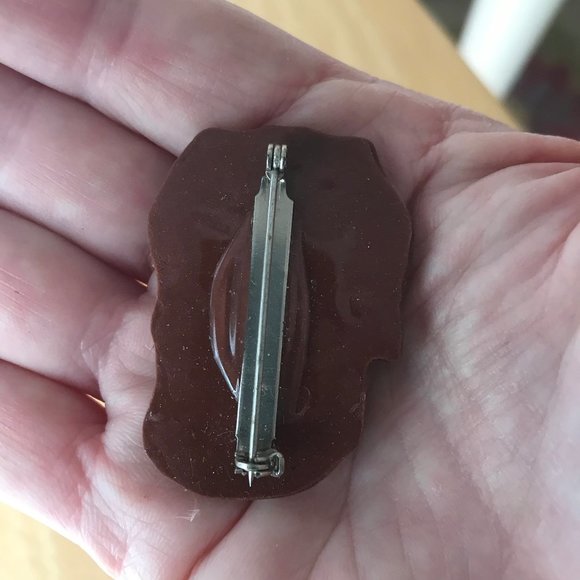 Cavalier King Charles Dog Pin Brooch Handmade VTG - Picture 6 of 6